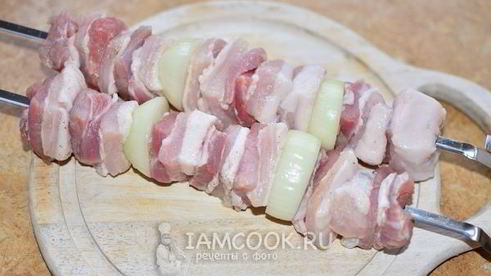 шашлык из свиной грудинки