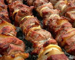 Шашлык из телятины по-узбекски