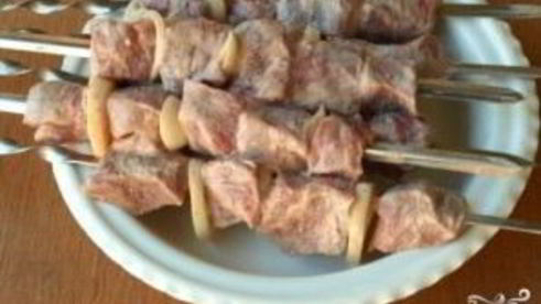 шашлык из телятины в кефире