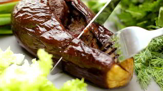 Шашлык в баклажанах в духовке