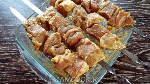 шашлык в горчице