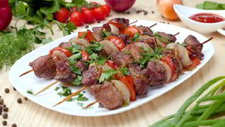 Шашлык в рукаве