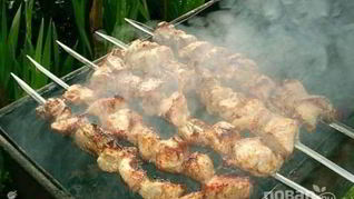 Свиной шашлык с уксусом