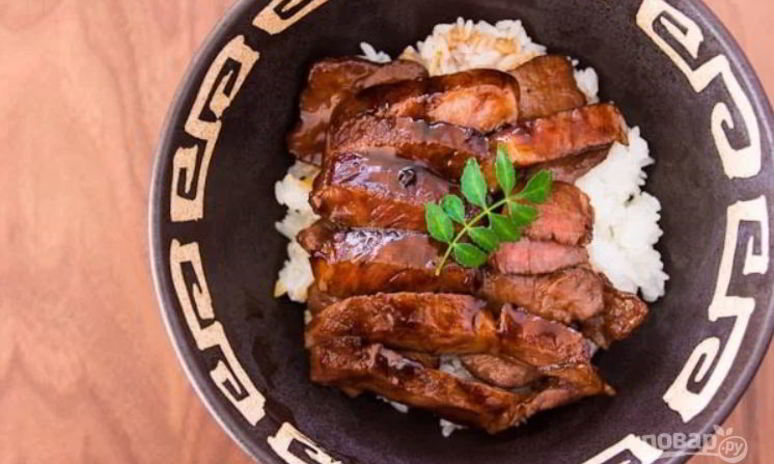 Рецепт говяжьего стейка в соусе терияки