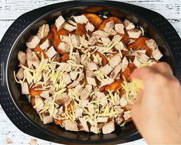 Картофельные начос со стейком