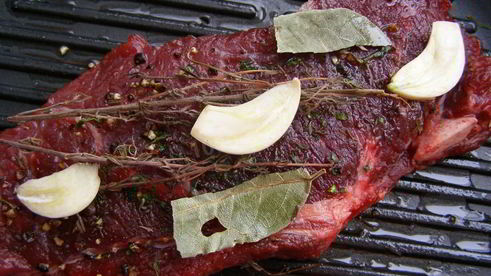 правильный стейк из говядины