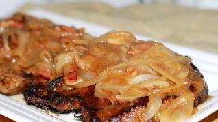 Стейк из говяжьей печени