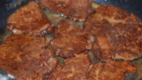 стейк из говяжьей печени