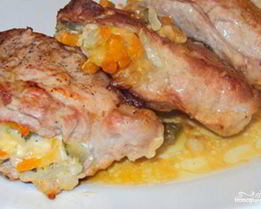 Стейк из индейки в мультиварке