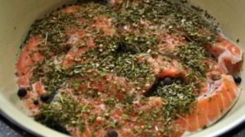 стейк из рыбы в духовке