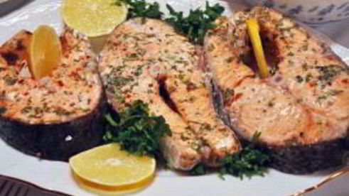 стейк из рыбы в духовке