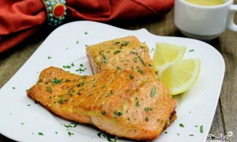 Рецепт стейка из семги на сковороде