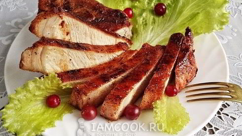 стейк из свинины на кости