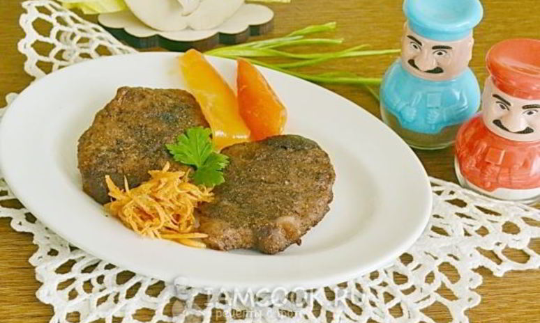 Рецепт стейка из свинины в фольге