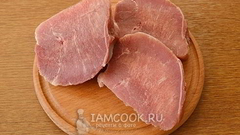 стейк из свинины в фольге