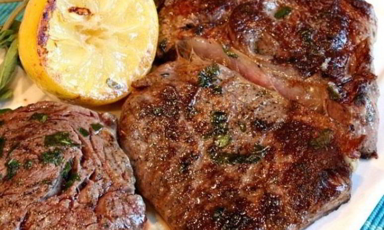 Рецепт стейка с цитрусами