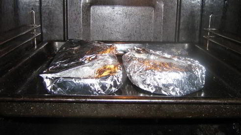стейк семги в духовке в фольге