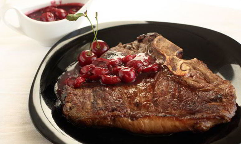 Рецепт вишневого соуса и стейк ти-бона