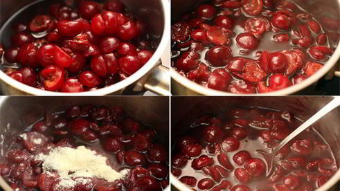 вишневый соус и стейк ти-бон