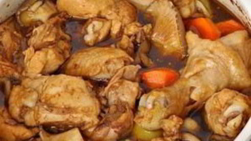 стеклянная лапша с курицей и овощами