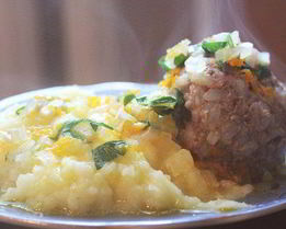 Фаршированные перепелиными яйцами тефтели