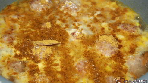 мясные тефтели с фарфалле