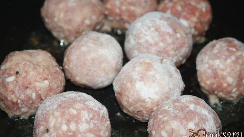 мясные тефтели с фарфалле