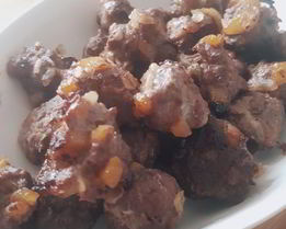 Мясные тефтели с курагой