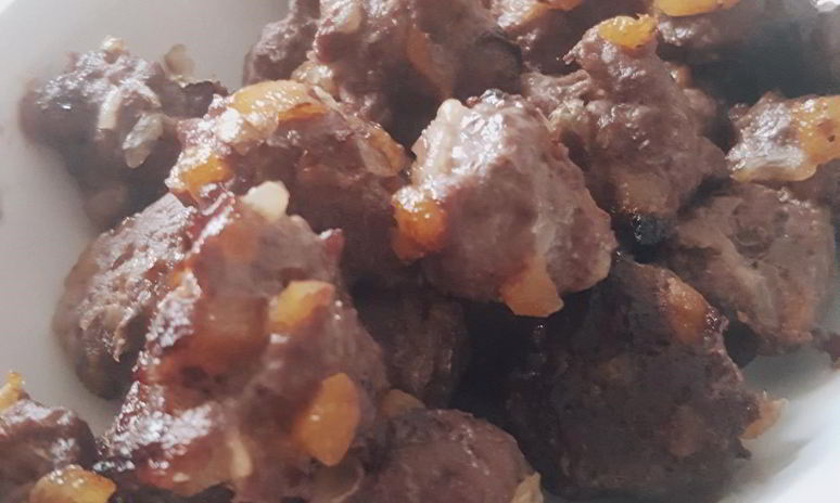 Рецепт мясных тефтелей с курагой