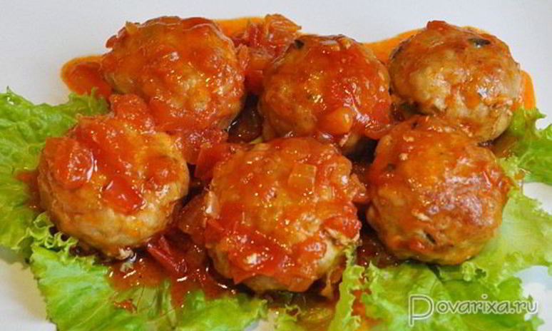 Рецепт острых тефтелек в томатном соусе