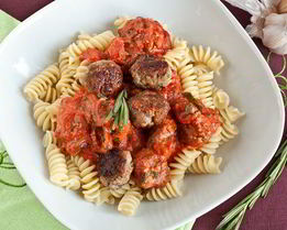 Паста с тефтелями