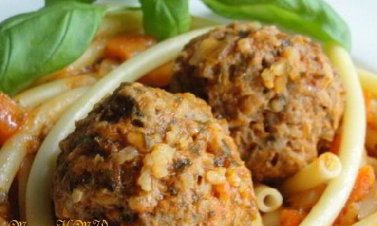 Рецепт пасты в соусе балканы и тефтели ежики