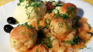 Рыбные тефтели по-молдавски