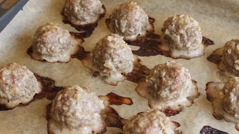 тефтели без подливки в духовке