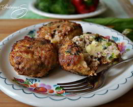 Тефтели из индейки с черемшой