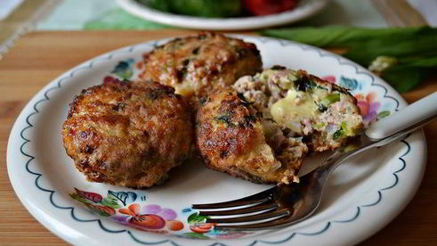 тефтели из индейки с черемшой