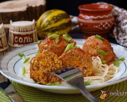 Тефтели из индюшиного фарша с тыквой