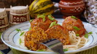 Тефтели из индюшиного фарша с тыквой