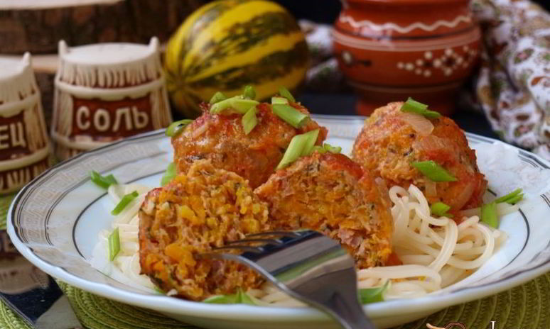 Рецепт тефтелей из индюшиного фарша с тыквой