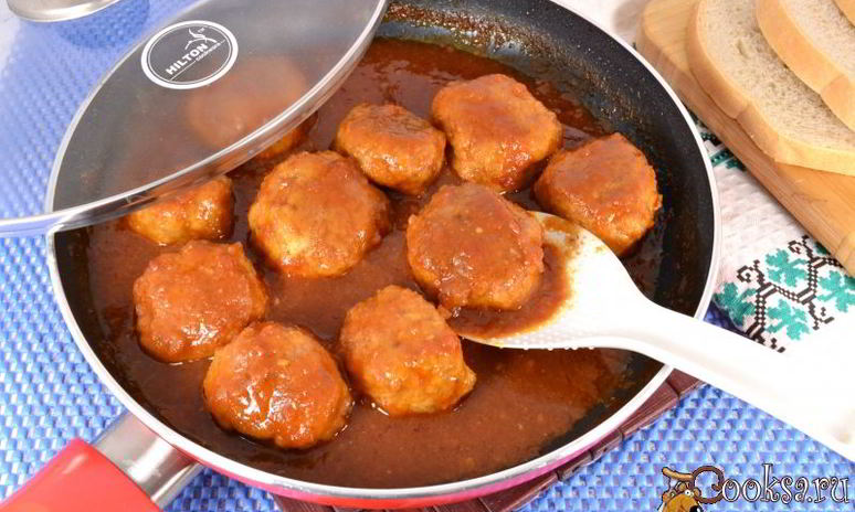 Рецепт тефтелей из смешанного фарша в томатно-апельсиновом соусе