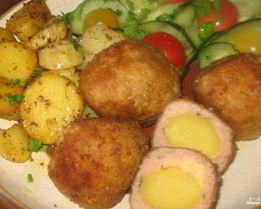 Тефтели с картофелем