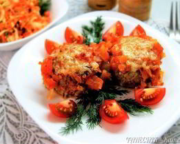 Тефтели с сыром в соусе из томатов