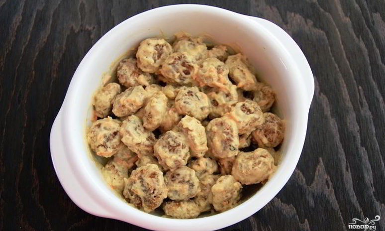 Рецепт тефтелей в сливочном соусе