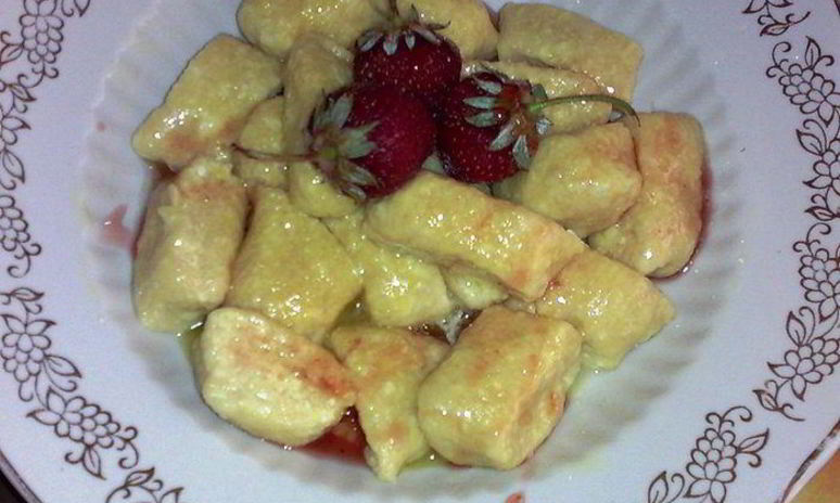 Рецепт ленивых вареников из пряженого творога