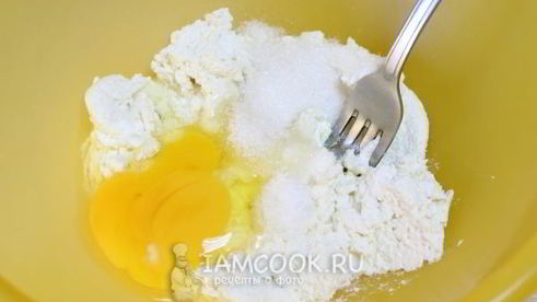 ленивые вареники с вишней