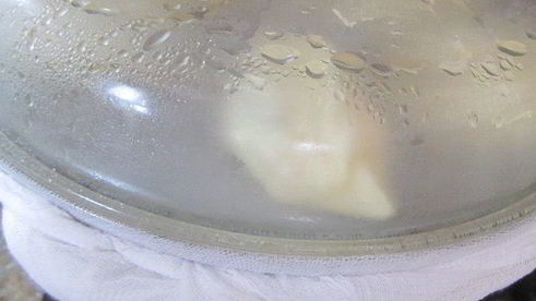 паровые вареники с вишней и клубникой