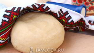 Тесто для вареников на сметане