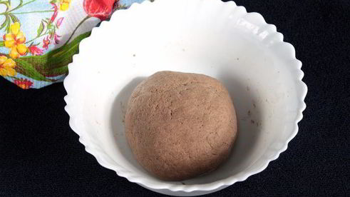 вареники из льняного теста с булгуром