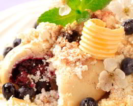 Вареники с черникой