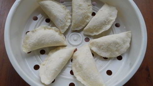 вареники с картофелем и сыром на пару из творожного теста